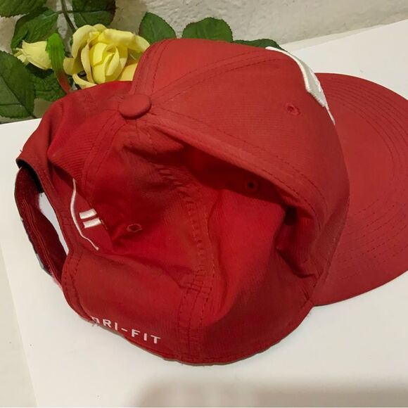 Nike TRU Dri-Fit Texas Rangers MLB Red white Baseball Cap adjustable - Picture 7 of 7